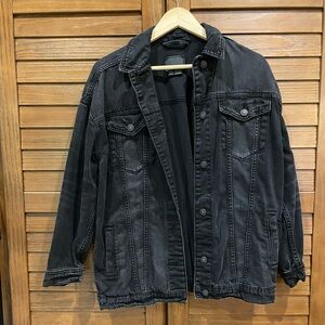 American Eagle Outfitters Black Jean Jacket